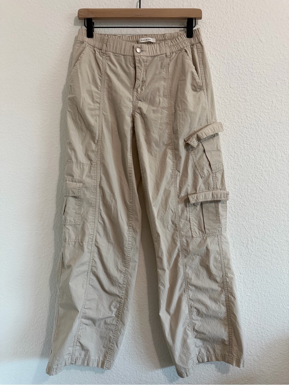 pacsun low rise cargo puddle pants
